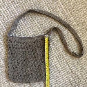 Boho Macrame / Crochet Taupe Purse